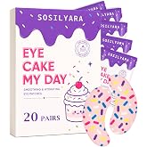 SOSILYARA EYE CAKE MY DAY 20Pcs Under Eye Patches, Birthday Gift for Women | Cake‑Scented,Hydrating &amp; Smoothing, Hyaluronic Acid &amp; Antioxidants