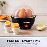 Daewoo Essentials Egg Boiler 7 Egg Capacity Soft Medium Hard Indicator view 3