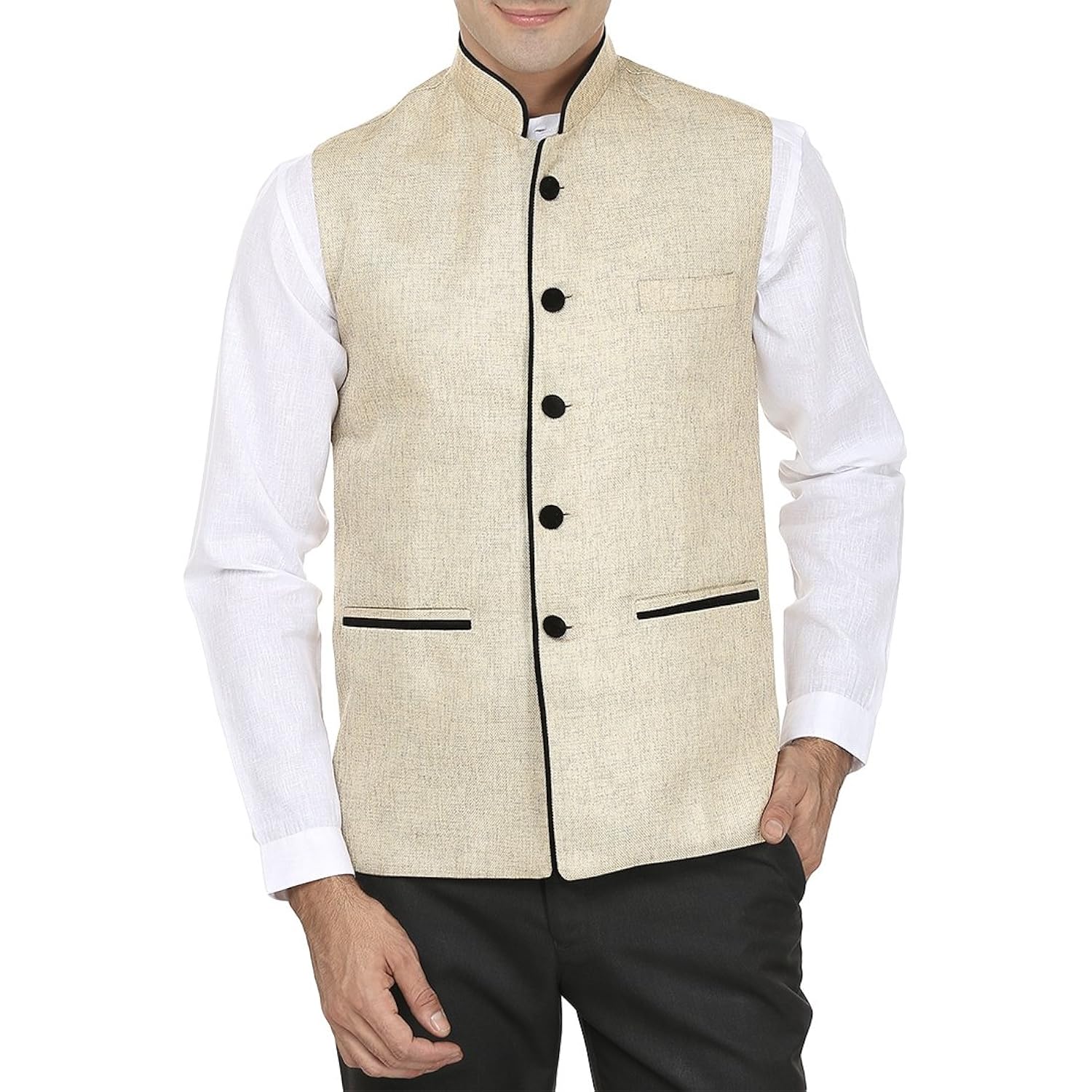 wintage men's rayon waistcoat (multicolour)