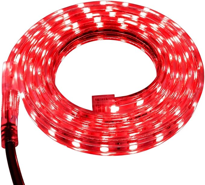 Brilliant Brand Lighting Red LED Strip Light 120 Volt