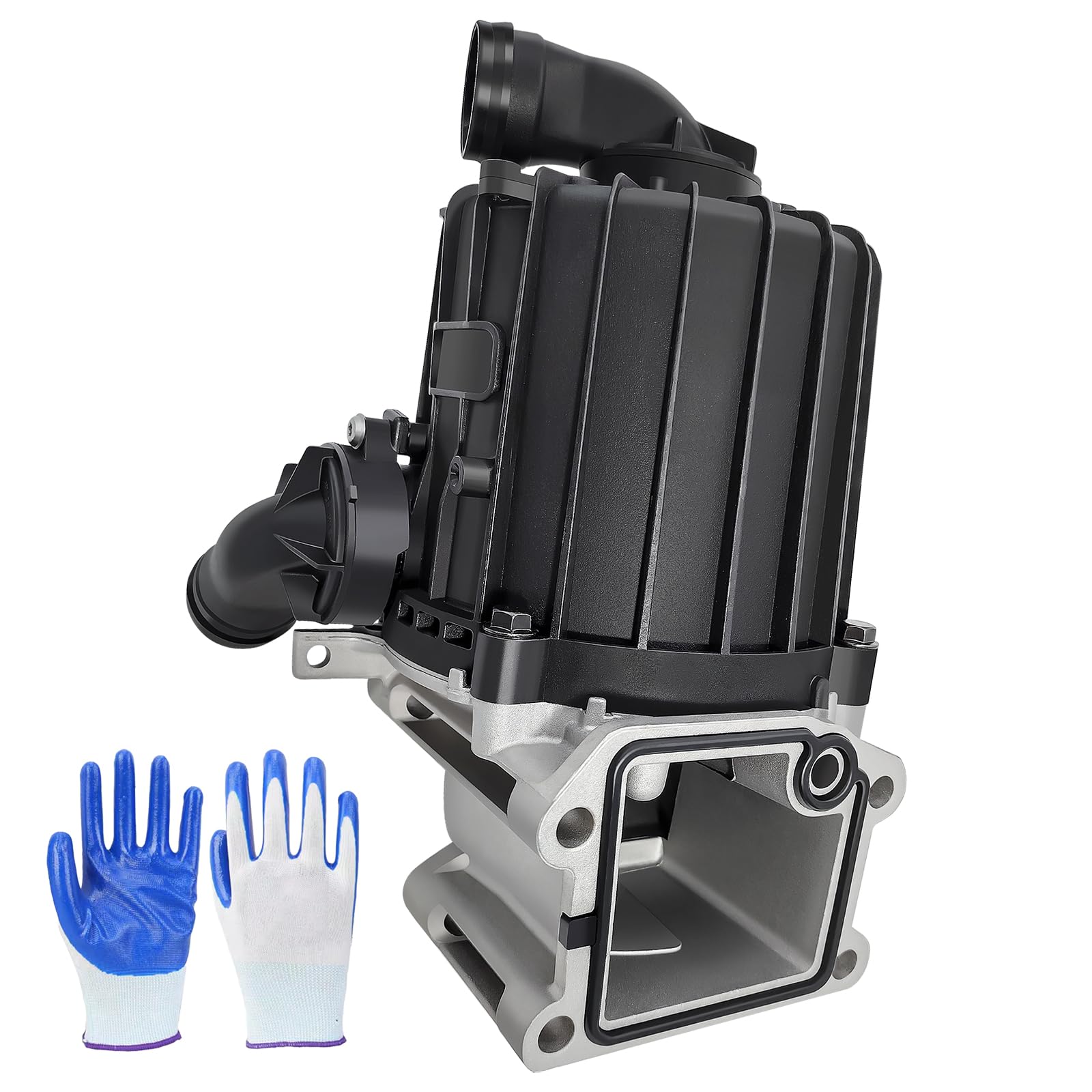 Photo 1 of LOBIUTIYA 22877306 Crankcase Ventilation Oil Separator Compatible with 2015-2022 Volvo D13 Engines + Gasket 20532891, Replaces OE 21373547 22877306, Crankcase Oil Separator Kit with Gasket and Gloves