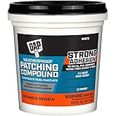 DAP Weatherproof Patching Compound, White, 16 Oz (7079818740)