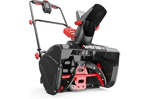 AMERISUN 18-Inch Electric Snow Blower, 30 FT Throw Distance, 15-Amp Corded Snow Thrower, 2200 RPM Motor, Lightweight Snow Removal Machine for Driveway, Sidewalk, Patio & Small Yard