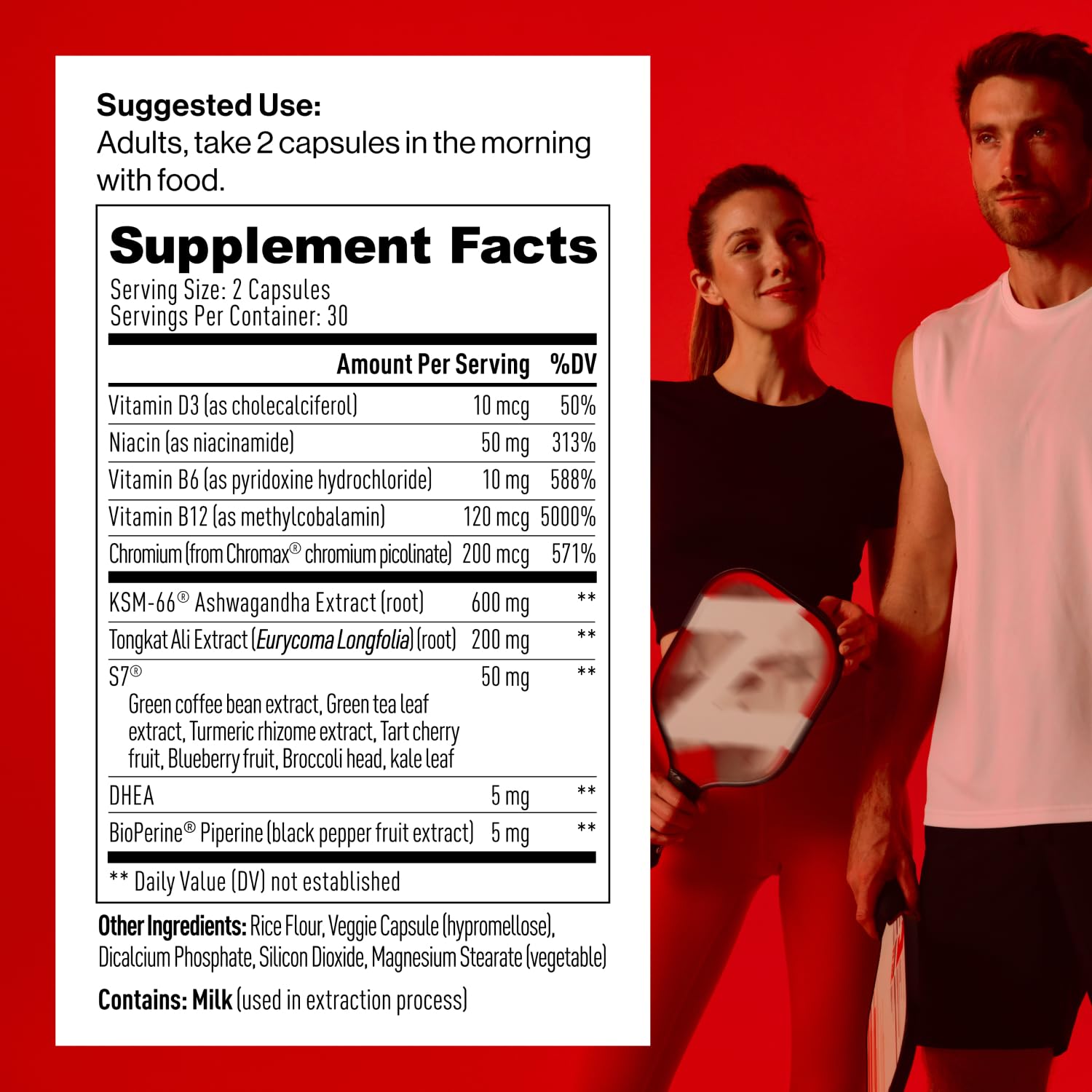 Mdrive Prime Testosterone Booster + Men's Multivitamin