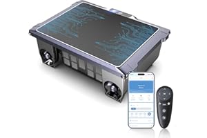 T2B Solar Pool Skimmer Robot via App & Remote Control, 2026 Upgraded Automatic Robotic Pool Surface Cleaner with 24/7 Cleanin