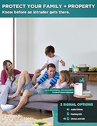 Driveway Alarm Wireless Outside, 1byone Motion