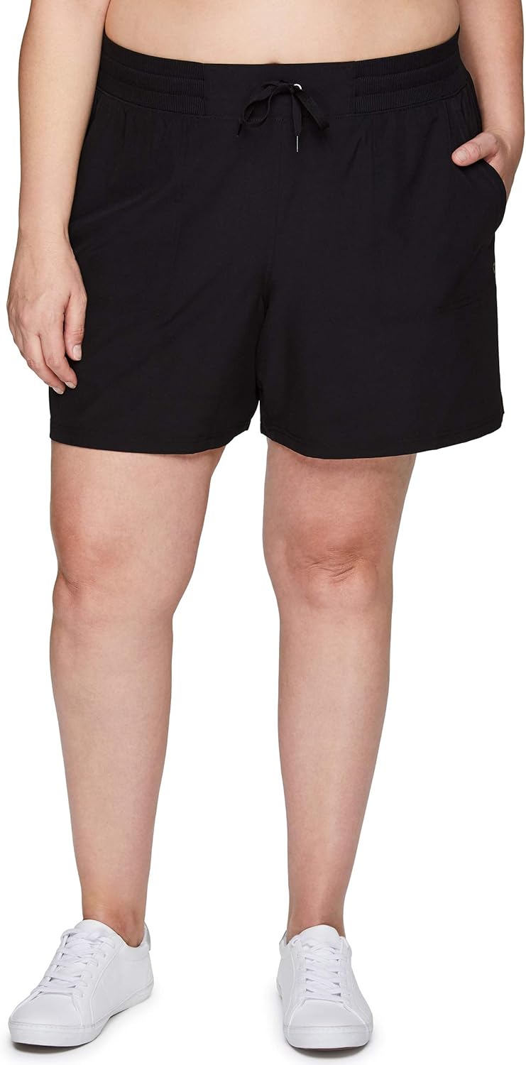 RBX Active Women's Plus Size Relaxed Fit Breathable Ventilated Athletic Short with Pockets at  Women’s Clothing store