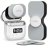 AUVON Wireless 24 Modes TENS Unit Muscle Stimulator for Pain Relief, Smart Rechargeable TENS Machine with Dual Size 6 TENS Pads for Physical Therapy, Pocket-Size TENS Device for Shoulder & Back Pain