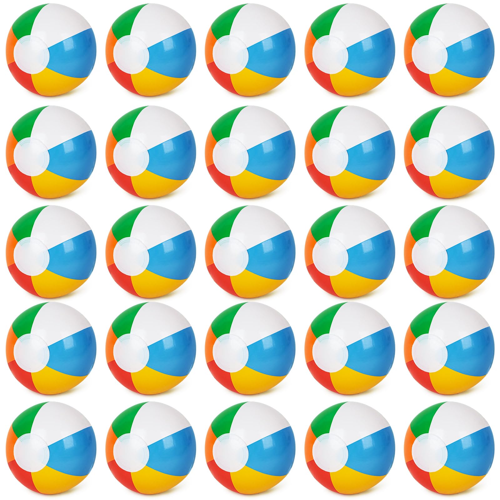 Photo 1 of Shindel 25PCS Inflatable Beach Balls for Kids, Small Beach Balls Bulk 5" Inflatable Pool Balls Classic Rainbow Color for Beach Pool Summer Party