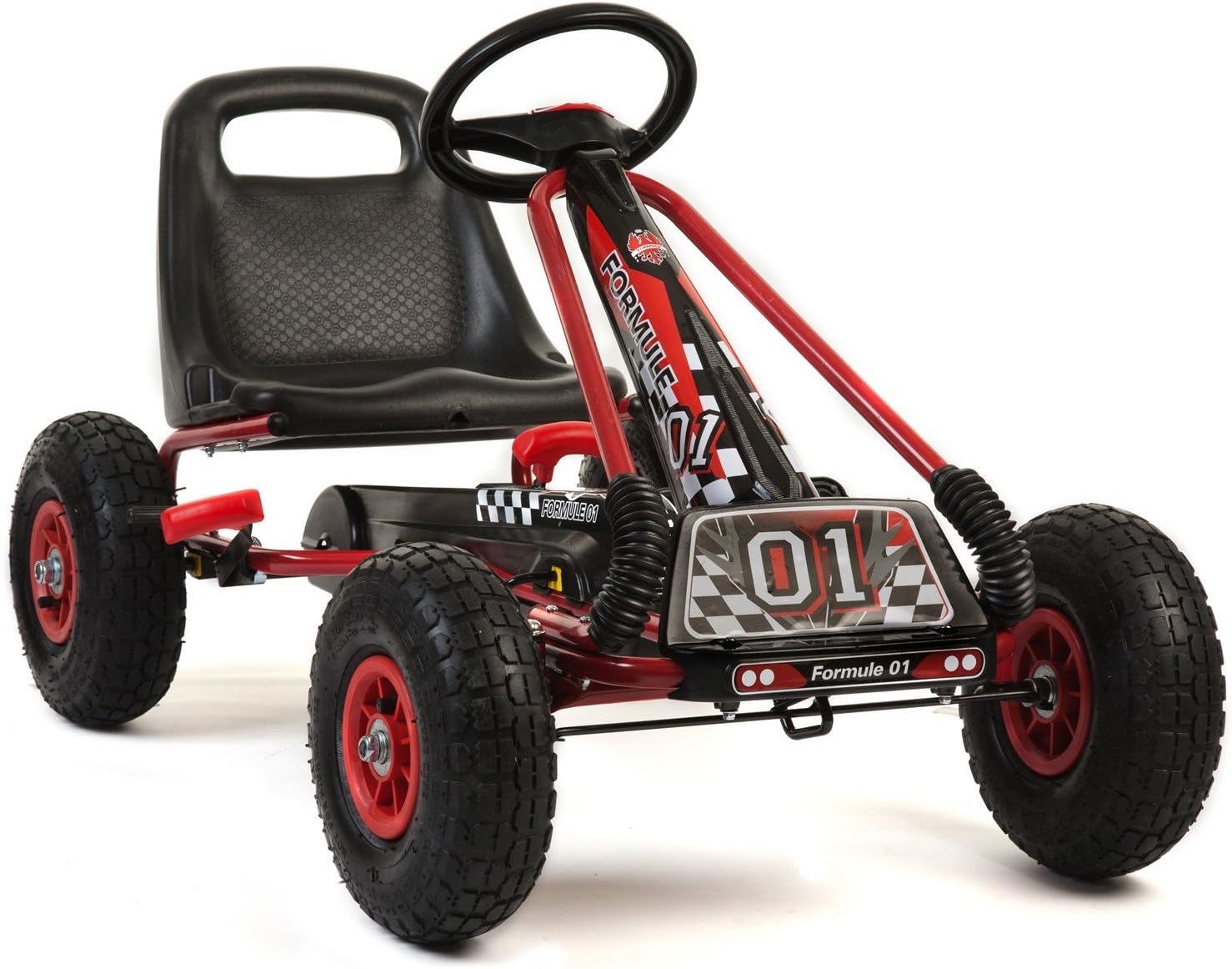 Go Kart Red & Black - Pedal Powered - Fun & Excercise