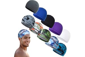 Gvhntk 10 Pcs Cooling Skull Caps for Men Cap Welding Helmet Liner Sweat Wicking Head Wrap Bicycle Beanie Cycling Running Hat,