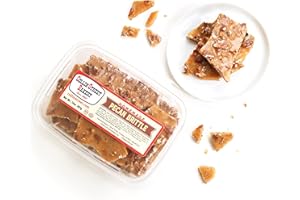 Collin Street Bakery Homestyle Texas DeLuxe Pecan Nut Brittle Candy Handcrafted with World-Class Ingredients & Made Fresh in Corsicana, Texas (14oz) - 720