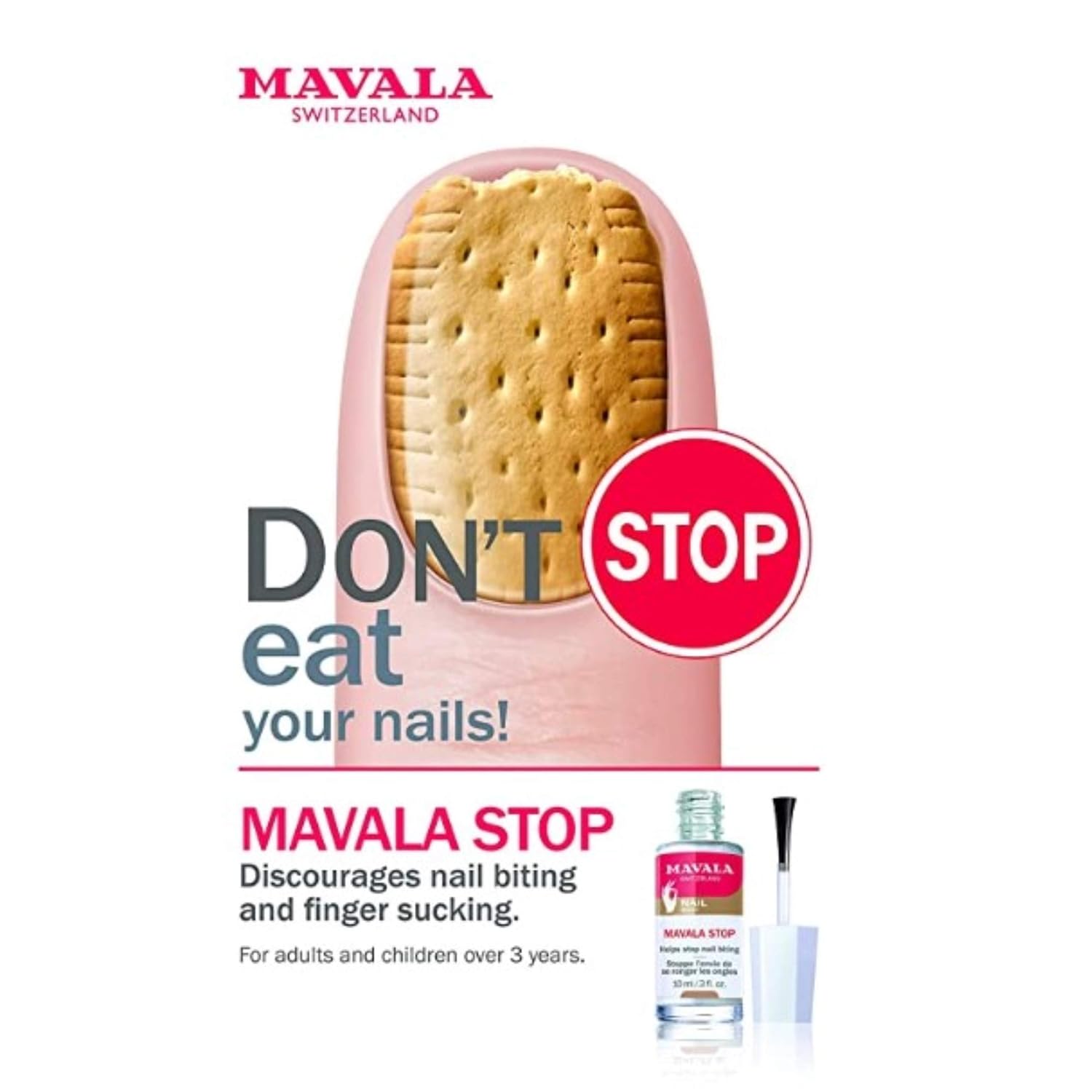 Mavala Stop Deterrent Nail Care Treatment | Stop Putting Fingers In Your Mouth | For Ages 3+ | 0.3 Fl Oz: Mavala: Beauty