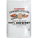 CookinPellets Hickory Premium Hardwood BBQ Smoking Pellets, 40 lb Bag | Classic Hickory Wood Pellets for Sweet, Savory Flavor on Vegetables, Pork, Chicken, &amp; Brisket