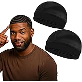 2PCS Wave Caps for Men, Compression Cap over Durags