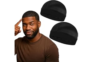 2PCS Wave Caps for Men, Compression Cap over Durags