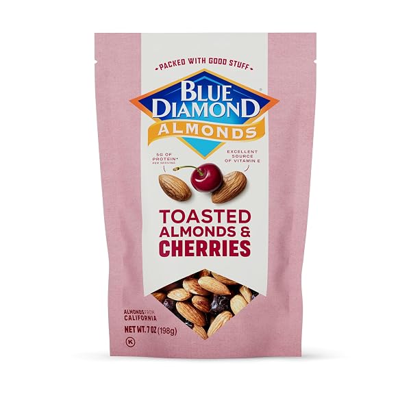 BLUE DIAMOND ALMONDS, TOASTED ALMONDS AND DRIED CHERRIES...