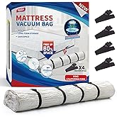 TAILI Mattress Vacuum Bag, King/Califonia King Mattress Vacuum Storage Bag with 4 Straps, Sealable Bag for Memory Foam, Latex, Easy Moving, Transport and Storage