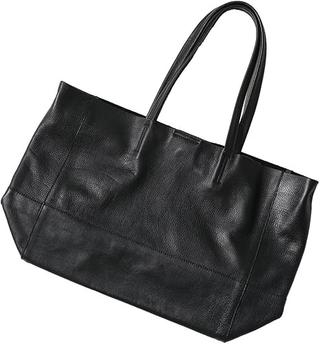 Amazon ナノ ユニバース Nano Universe ピュアレザー トートバッグ F ブラック Nano Universe Nano Universe ナノ ユニバース シューズ バッグ