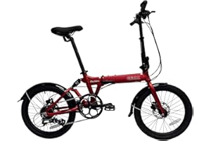 SOLOROCK Rockies 20" 8 Speed Aluminum Folding Bike - Hydraulic Disc Brakes, with Fenders, Stainless Steel Spokes & Stainless Steel Fender Stays