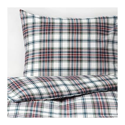 Ikea Plaid Duvet - The Reading Chair