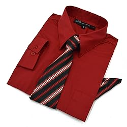 Boys Dress Shirt with Tie and Handkerchief #JL26