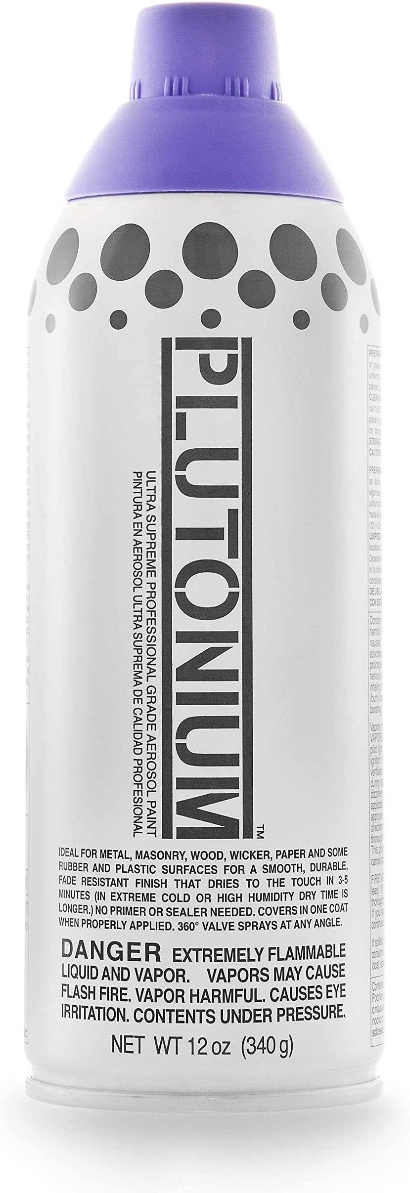 PLUTONIUM Paint Ultra Supreme Professional Aerosol Spray Paint, 12-Ounce, Fly Girl Purple