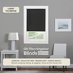 Cordless Light Filtering Mini Blind - 27 Inch