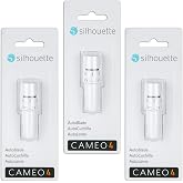 Silhouette Cameo 4 Auto Blade with Sintered Tungsten Alloy - 3 Pack, silver | Silhouette Studio-Controlled Blade Automatically Adjusts from 0.1mm to 1mm for Paper, Cardstock, Vinyl, HTV &amp; Sticker Sheets