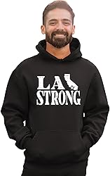 Go All Out Large Black Mens LA Strong Los Angeles