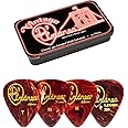 D'Andrea TNVSM Guitar Picks, 12-Piece, Collectible Tin, Shell, Medium