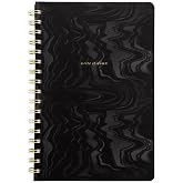 Mead Spiral Notebook 6" x 9", 160 Pages, Hardcover, West Village, Black (WV0058F)
