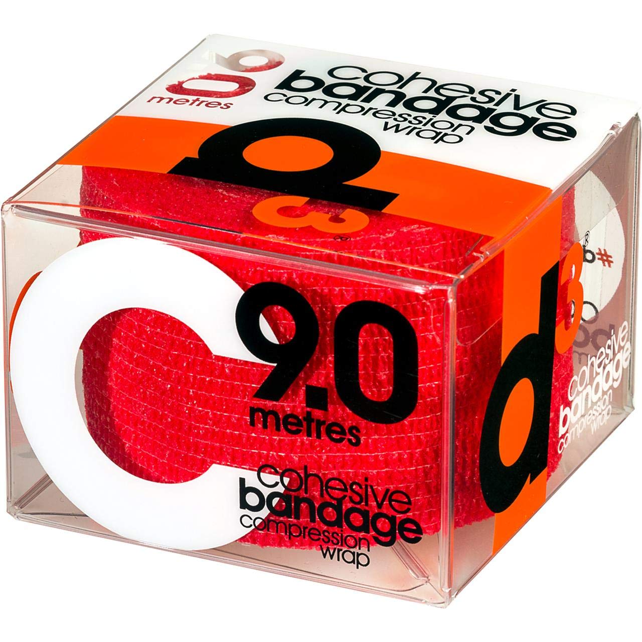 D3TAPE COHESIVE BANDAGE 50MM X 9M RED