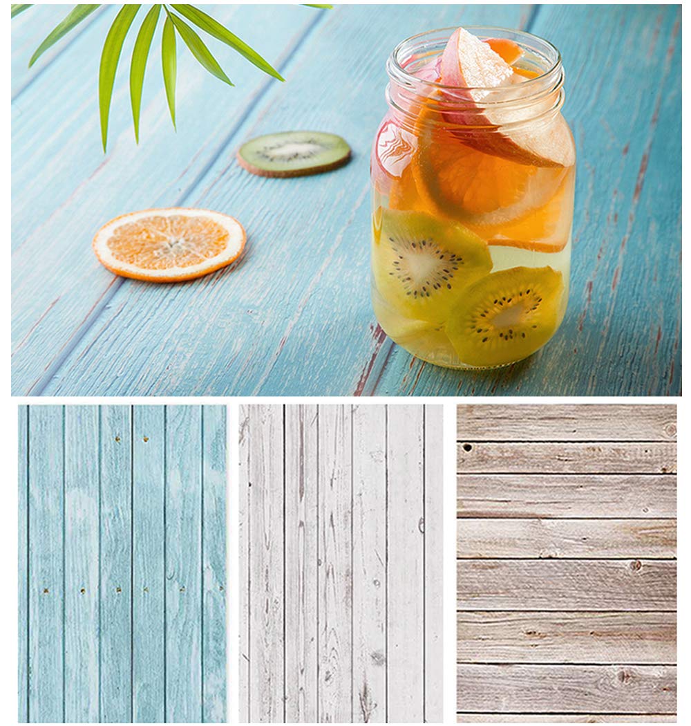 Photo Backdrop For Food Photography Wood Pack Kit 22x35inch