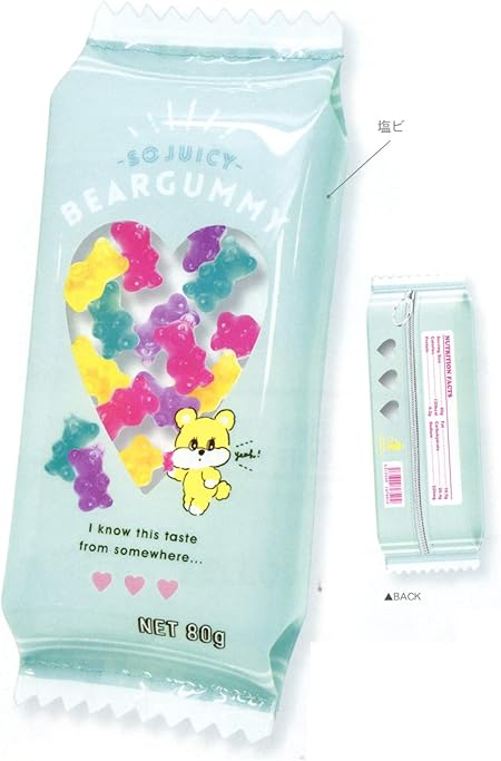 Amazon ピンキーマートペンポーチ ベアーグミ 筆箱 かわいい グッズ 通販 リアル ステーショナリー 文房具 勉強 ペンポー 学校 ペンケース 筆箱 ふでばこ 可愛い 中学生 高校生 文具 オルチャン風 人気 Sns お菓子 小学生 まるで本物 クーリア Pop キャンディー
