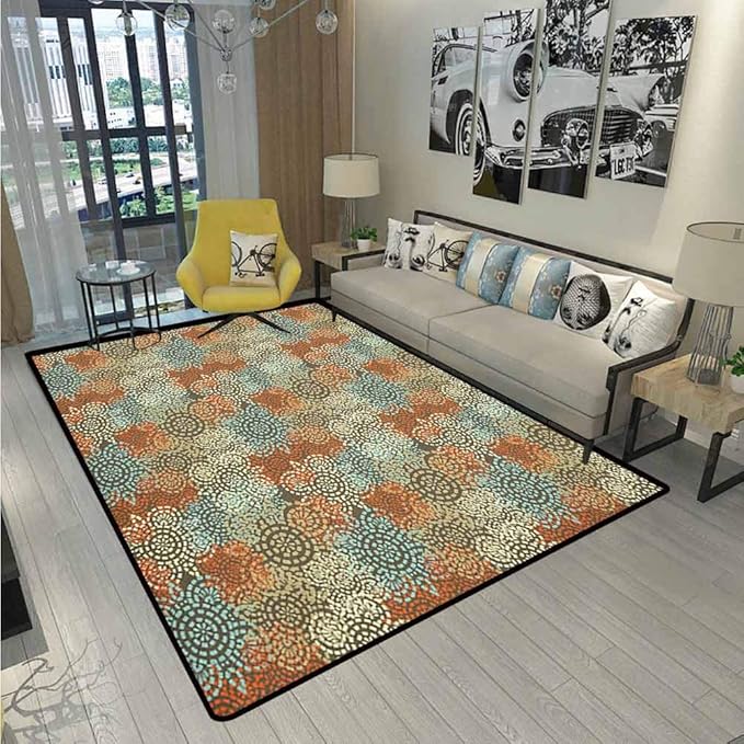 Vintage entryway Rugs Indoor Small Rug Grungy Artful