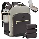 LOVEVOOK 40L Travel Backpack for Women & Men, Airline Approved Carry On Luggage with 3 Packing Cubes, TSA Overnight Bags, Waterproof Personal Item Bag, Weekender Essentials Backpacks fits 17" Laptop