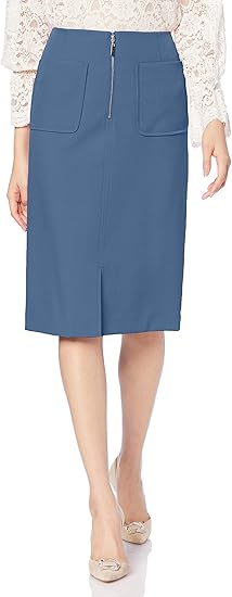 Amazon プロポーションボディドレッシング スカート フロントファスナータイトスカート レディース 121 ブルー 日本 3 日本サイズl相当 スカート 通販