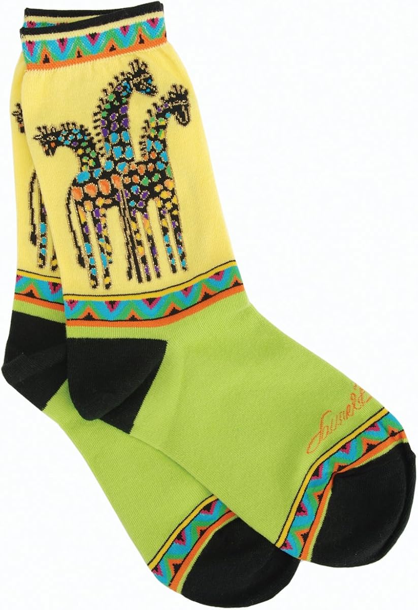 Laurel Burch Socken Giraffen, GELB und GRÜN: Amazon.de: Küche & Haushalt