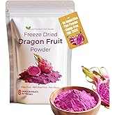 Premium Dragon Fruit Powder 7.05oz (200g),Freeze Dried Pitaya Powder - Pure Fruit Powder,One Ingredient,No Sugar or Additives - Natural Pink Food Coloring for Smoothies,Baking,Drinks