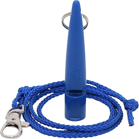 Silbato Acme para perros, 210,5 mm con correa