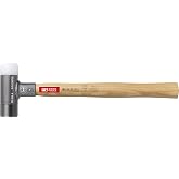 PB Swiss Tools 2-in-1 Engineer Dead Blow Hammer PB 304 | Swiss Made | Hammer for Powerful and Precise Blows without Recoil (&Oslash; 32mm)