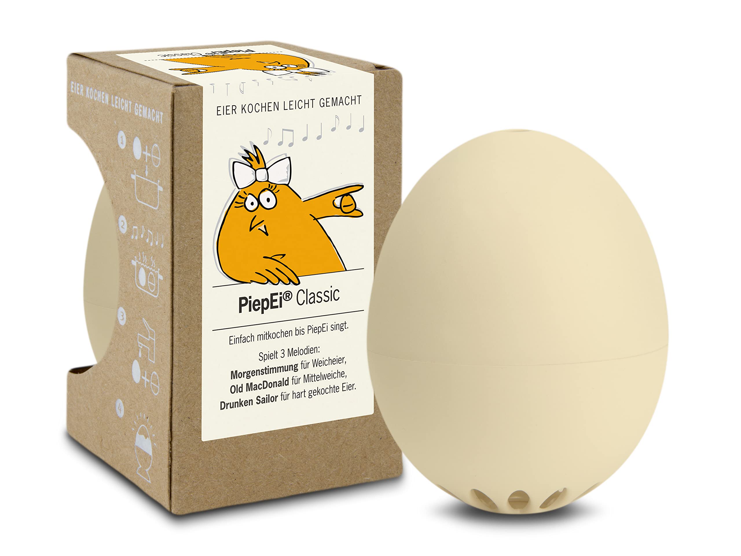 Brainstream Egg Timer, Beige, 8,9x5,4x5,4