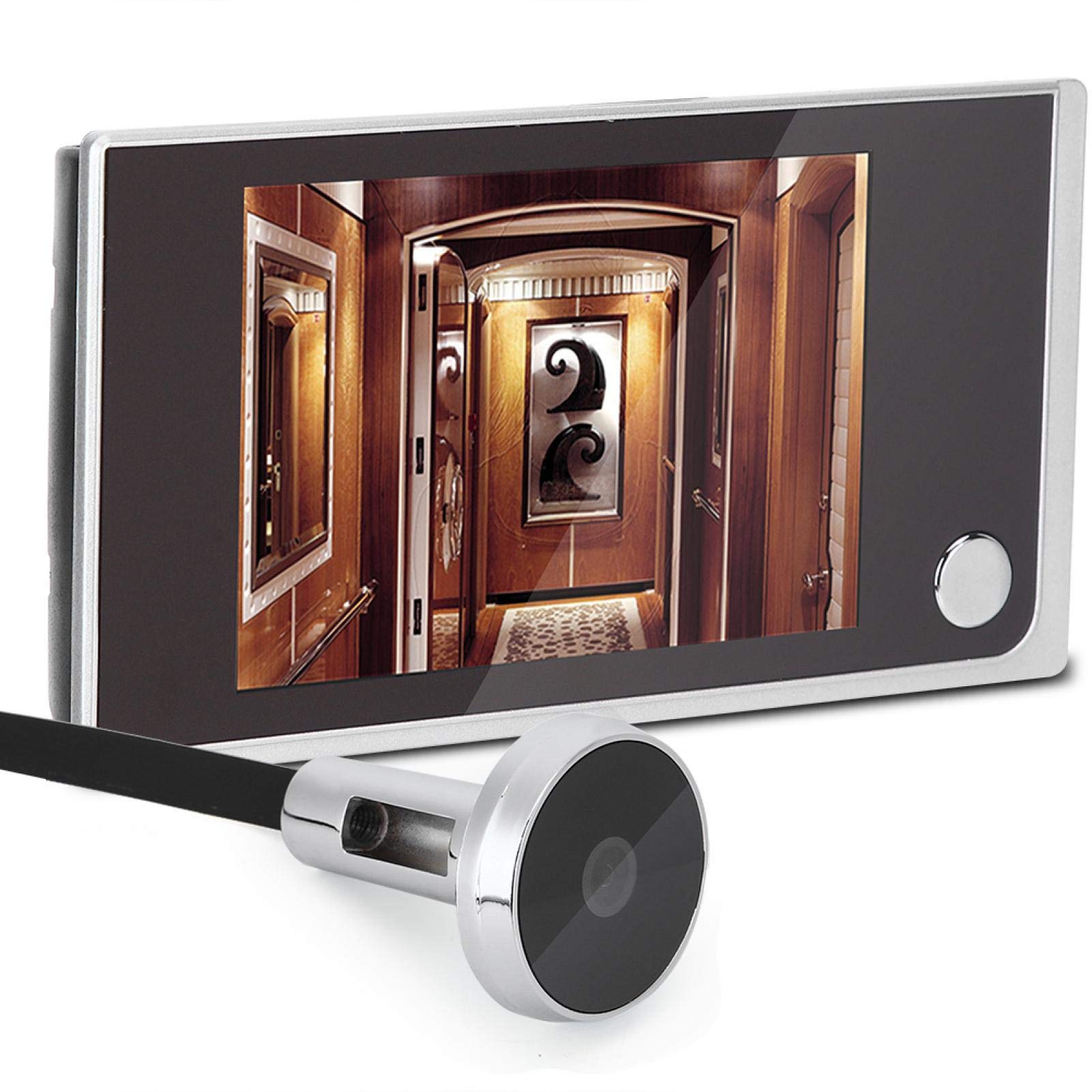 Asixxsix Home Security Camera, 120 Degree Door Peephole Viewer, HD Color Screen Villa Apartment for Home Security