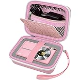 Comecase Carrying & Protective Case for Digital Camera, for CAMKORY/for Kodak Pixpro/for Canon PowerShot ELPH 180/190 / for Sony DSCW800 DSCW830 Cameras for Travel-Pink