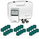QuadStim - TENS EMS 4 Channel Rechargeable Combo Machine Unit - Muscle Stimulator + Back Pain Relief and Management- 24 Programs/Backlit (Including Electrodes Pads)
