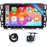 Eonon Android 14 Car Stereo for 2007-2013 GMC Sierra Radio Yukon/Chevy Chevrolet Silverado/Buick, CarPlay & Android Auto, 8 I