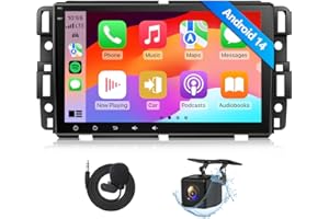 Eonon Android 14 Car Stereo for 2007-2013 GMC Sierra Radio Yukon/Chevy Chevrolet Silverado/Buick, CarPlay & Android Auto, 8 I