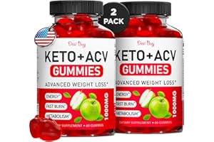 DESI BUY Keto ACV Gummies Advanced Wеight Lоss, Boost Metаbolism with Apple Cider Supplements, Gluten-Free, Apple Flavor Formula for Men & Women, Made in USA, 1000 mg 120 Count (2 Pack)
