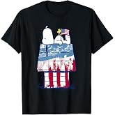 Peanuts USA Wood House Snoopy T-Shirt T-Shirt